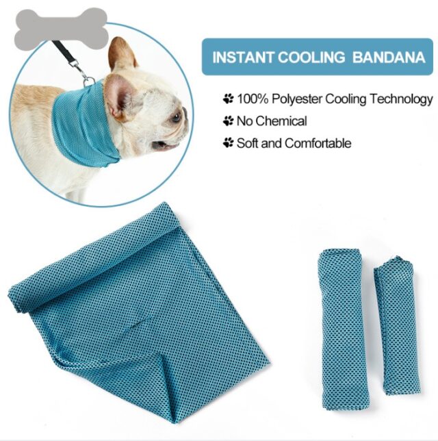 Instant Cooling Dog Bandana – Summer Pet Scarf & Towel Collar - Image 7