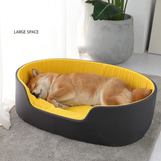 All-Season Washable Pet Kennel – Warm Winter Bed for Cats & Dogs
