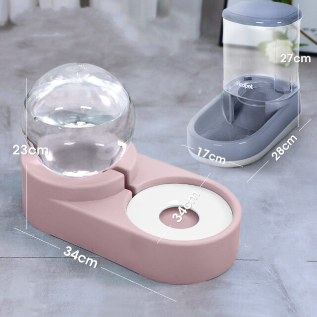 Bubble Ball Pet Fountain – Auto Feeder & Water Bowl (1.8L) - Image 9