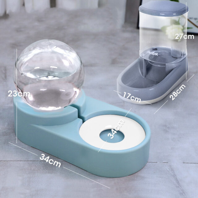 Bubble Ball Pet Fountain – Auto Feeder & Water Bowl (1.8L) - Image 7