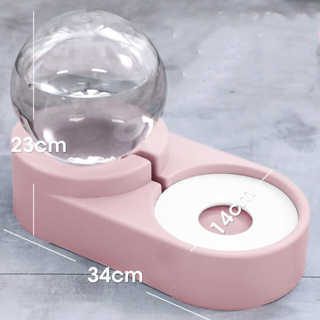 Bubble Ball Pet Fountain – Auto Feeder & Water Bowl (1.8L) - Image 8