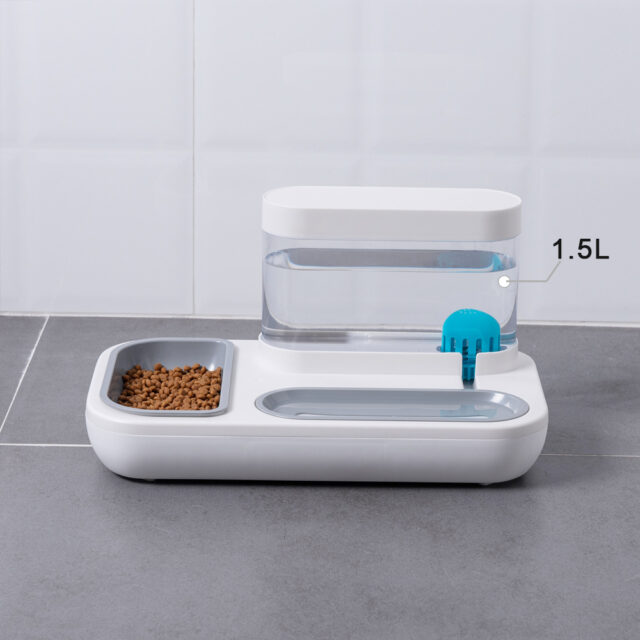 4-in-1 Cat/Dog Bowl Set – Auto Water Fountain & Feeder (1.5L) - Image 4