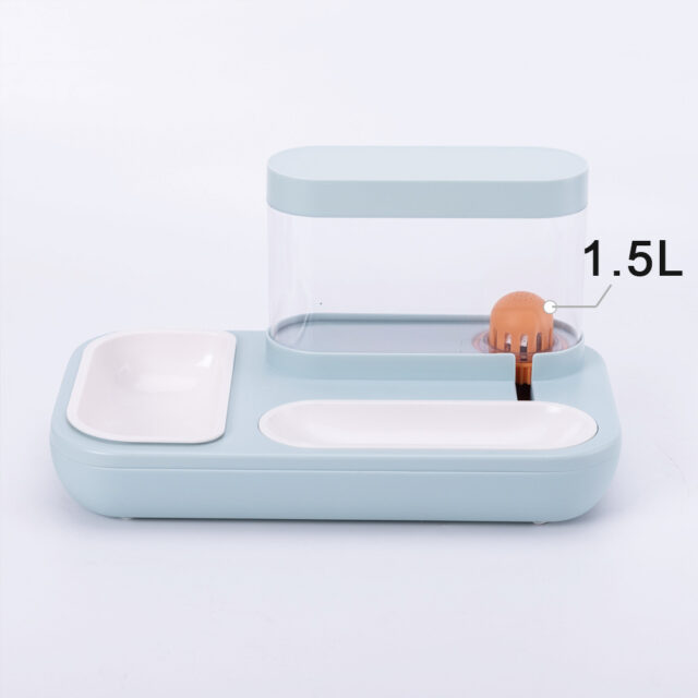 4-in-1 Cat/Dog Bowl Set – Auto Water Fountain & Feeder (1.5L) - Image 2