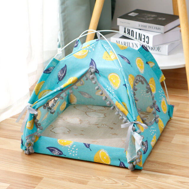 Cat Tent Cat Cat House Enclosed Pet Bed - Image 3