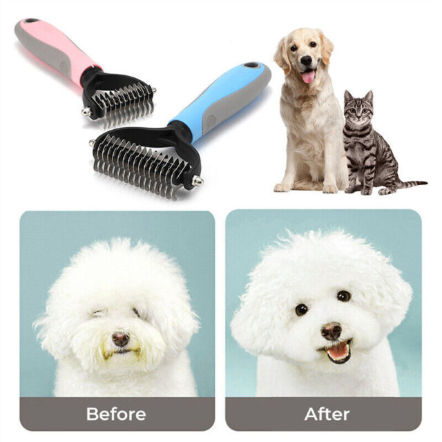 Double-Sided Pet Grooming Brush – Deshedding & Dematting Tool for Dogs & Cats - Image 4