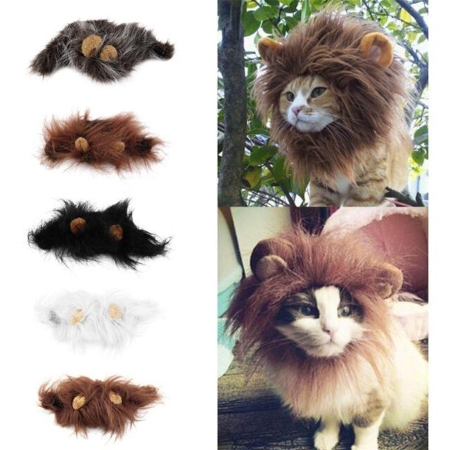 Funny Lion Mane Hat for Small Dogs & Cats – Pet Costume Cap - Image 4