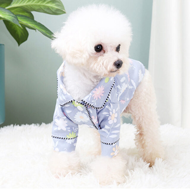 French Small Incense Style Fighting Pet Clothes Dog Pajamas - Image 3