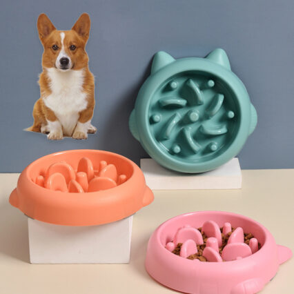 Slow Feeder Bowl – Anti-Choking Pet Dish for Dogs & Cats