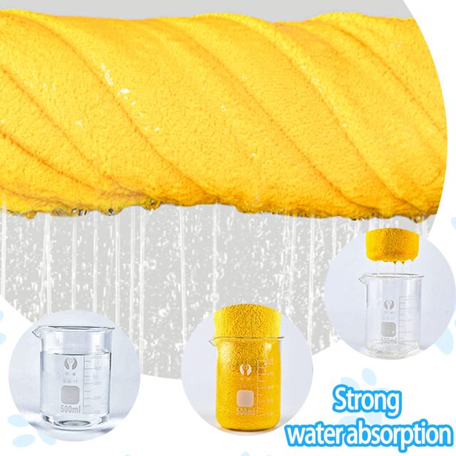 Super Absorbent Quick-Dry Pet Towel – Soft Microfiber for Dogs & Cats (Yellow) - Image 6