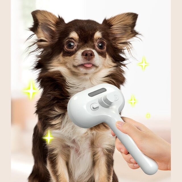 Self-Cleaning Pet Comb – Hair Remover & Dematting Brush with Mist Humidifier - Image 6
