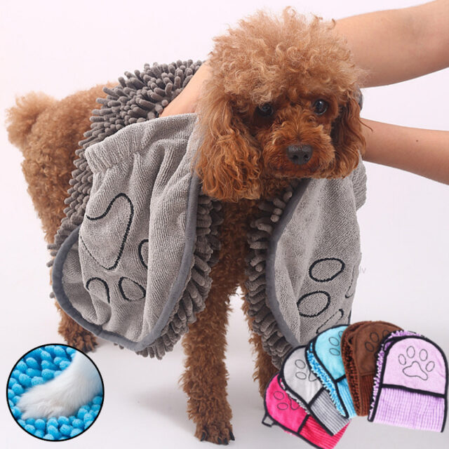Super Absorbent Pet Bath Towel – Quick-Dry Microfiber for Dogs & Cats - Image 6