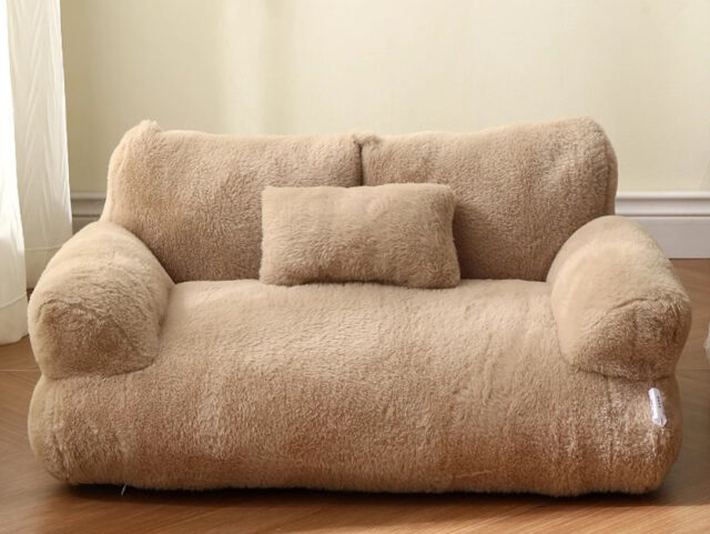 Luxury Plush Cat Bed – Warm Sofa Nest for Small Pets - Image 5