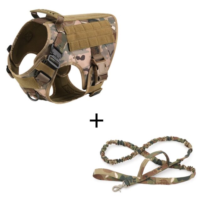 Outdoor Tactical Dog Vest With Leashes - Image 3