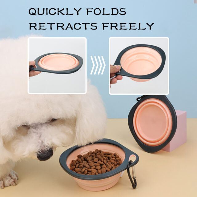 Collapsible Silicone Travel Bowl for Dogs & Cats – Portable Food & Water Dish - Image 4