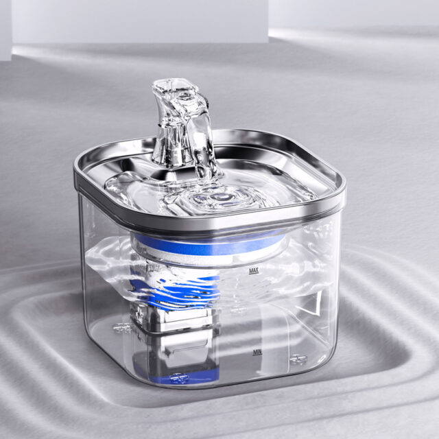 Auto-Circulating Pet Water Fountain – Stainless Steel (Cats/Dogs) - Image 2