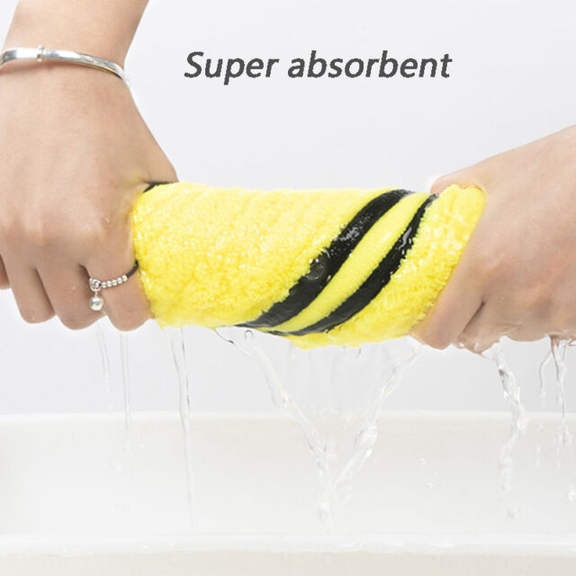 Super Absorbent Quick-Dry Pet Towel – Soft Microfiber for Dogs & Cats (Yellow) - Image 5
