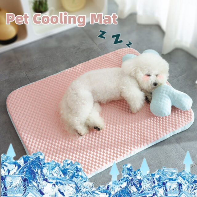 Cooling Dog Bed – Soft Summer Mat for Small Pets