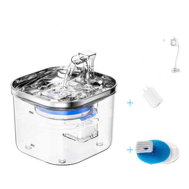 Auto-Circulating Pet Water Fountain – Stainless Steel (Cats/Dogs) - Image 3
